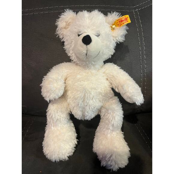 Steiff Teddy Bear Plush White Lotte German Toy Stuffed - Picture 1 of 4